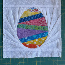 Load image into Gallery viewer, Easter Egg, Foundation Paper Piecing Pattern (FPP Pattern), Quilt Block, 3 sizes
