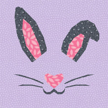 Load image into Gallery viewer, Bunny, Easter Rabbit, Foundation Paper Piecing Pattern (FPP Pattern), Quilt Block,  4 sizes
