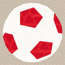 Load image into Gallery viewer, Football, Soccer Ball, Foundation Paper Piecing, FPP Pattern, 4 sizes
