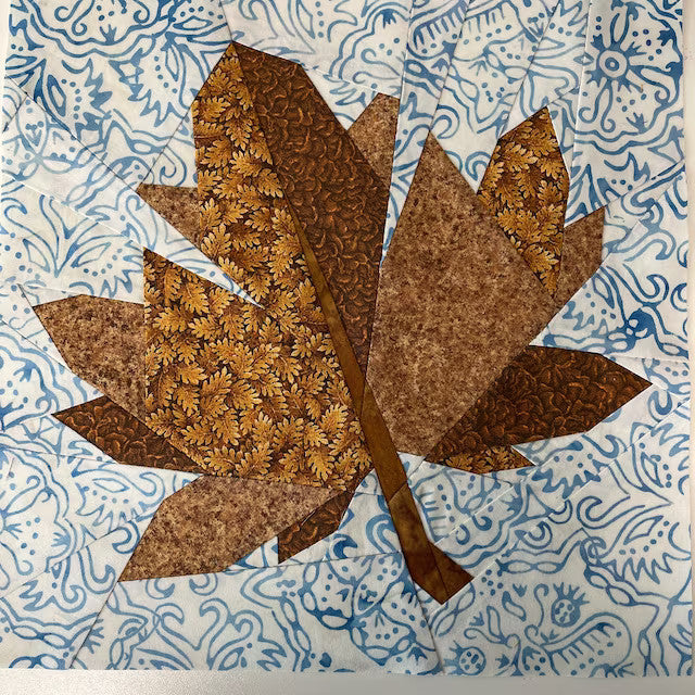 Maple Leaf, Foundation Paper Piecing Pattern (FPP Pattern), Quilt Block, 3 sizes