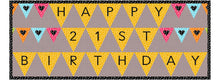 Load image into Gallery viewer, Party Banner Alphabet, Numbers and Punctuation, Foundation Paper Piecing Pattern (FPP), Quilt Block, 2 sizes
