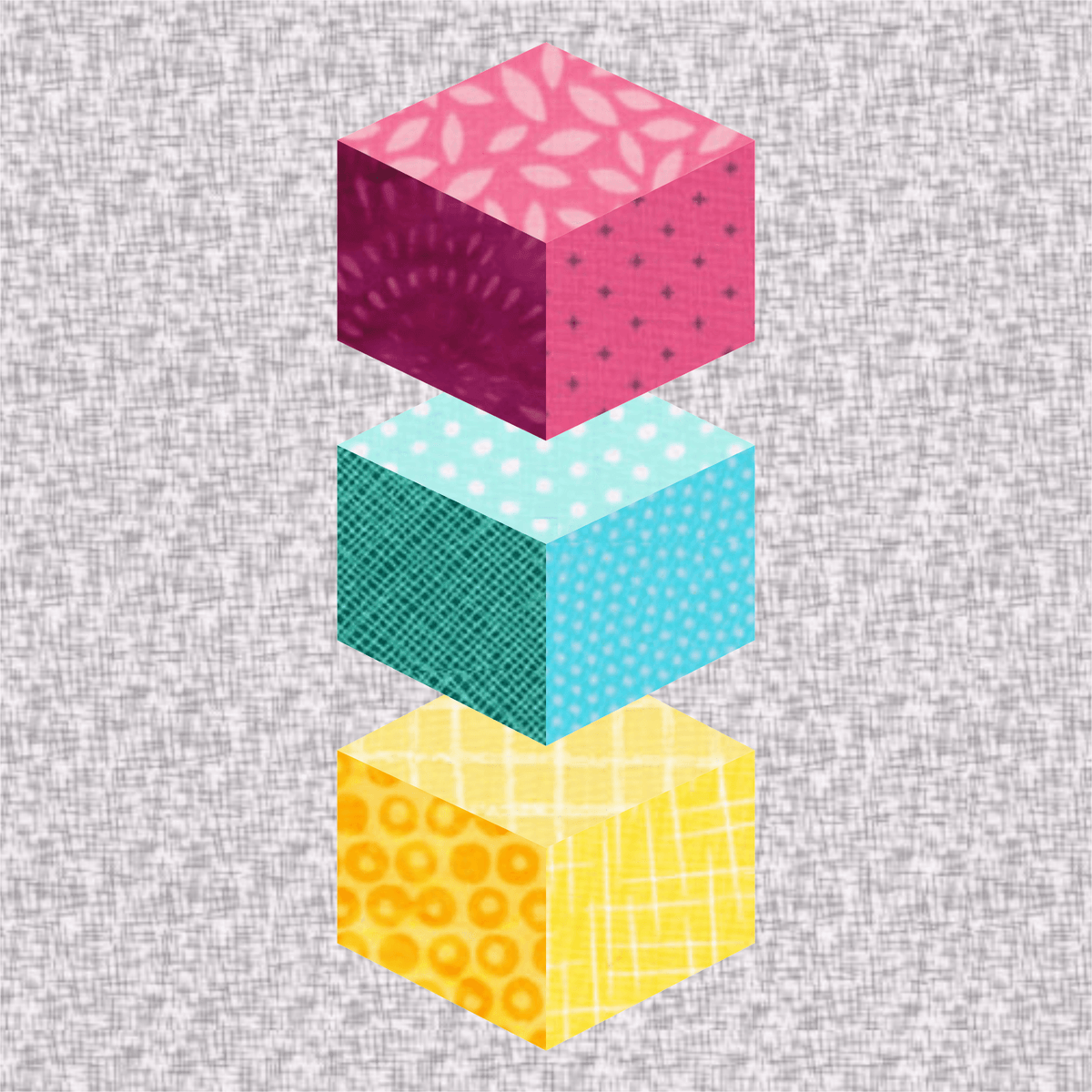 Building Blocks, Foundation Paper Piecing Pattern (FPP Pattern), 3 ...