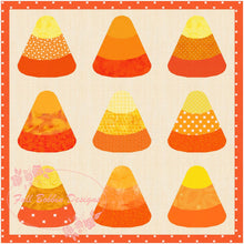 Load image into Gallery viewer, Candy Corn, Halloween, Foundation Paper Piecing Pattern (FPP Pattern), Quilt Block,  3 sizes FPP Patterns- Full Bobbin Designs foundation paper piecing patterns quilt block patterns sewing patterns
