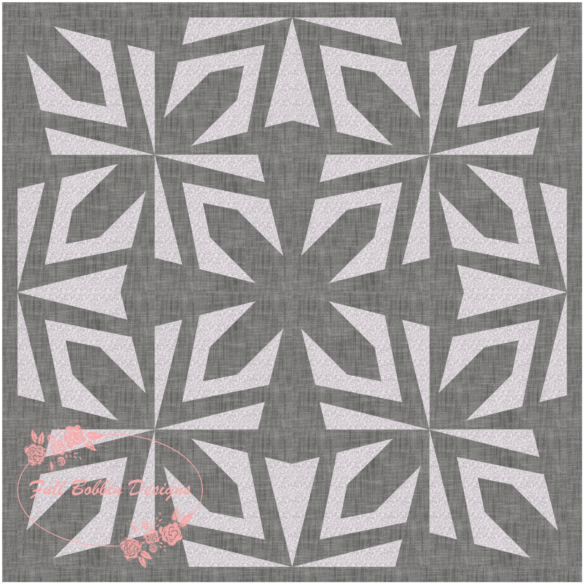 Fpp Pattern Design Deco Flower, Foundation Paper Piecing, FPP Pattern, 3 sizes Instant ...