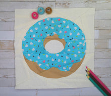 Load image into Gallery viewer, Doughnut Foundation Paper Piecing Pattern (FPP Pattern), Quilt Block, 3 sizes FPP Patterns- Full Bobbin Designs foundation paper piecing patterns quilt block patterns sewing patterns
