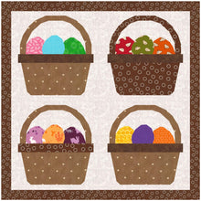 Load image into Gallery viewer, Easter Basket, Foundation Paper Piecing Pattern (FPP Pattern), Quilt Block, 3 sizes FPP Patterns- Full Bobbin Designs foundation paper piecing patterns quilt block patterns sewing patterns
