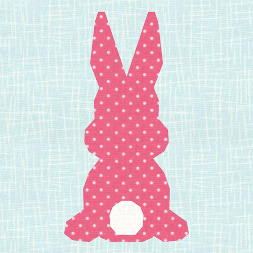 Easter Bunny, Rabbit, Foundation Paper Piecing Pattern (FPP Pattern), Quilt Block,  3 sizes FPP Patterns- Full Bobbin Designs foundation paper piecing patterns quilt block patterns sewing patterns