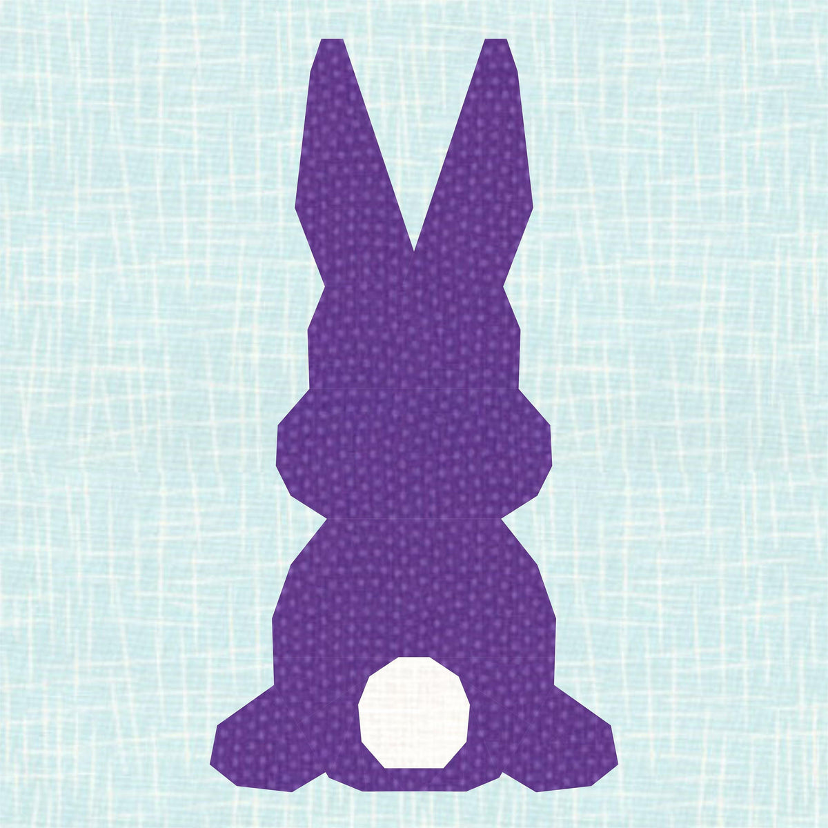 Paper Pieced Rabbit Pattern Easter Bunny, Rabbit, Foundation Paper Piecing Pattern (FPP Pattern ...