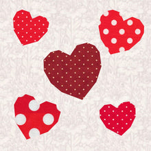 Load image into Gallery viewer, Love is all Around, Foundation Paper Piecing, FPP Pattern, 3 sizes FPP Patterns- Full Bobbin Designs foundation paper piecing patterns quilt block patterns sewing patterns
