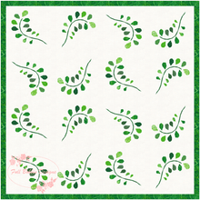 Load image into Gallery viewer, Fern Leaf, Foundation Paper Piecing Pattern (FPP Pattern), Quilt Block, 4 sizes FPP Patterns- Full Bobbin Designs foundation paper piecing patterns quilt block patterns sewing patterns
