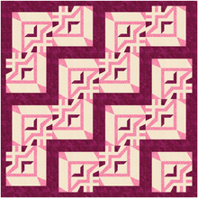 Load image into Gallery viewer, Greek Tiles, Foundation Paper Piecing Pattern (FPP Pattern), 3 sizes FPP Patterns- Full Bobbin Designs foundation paper piecing patterns quilt block patterns sewing patterns
