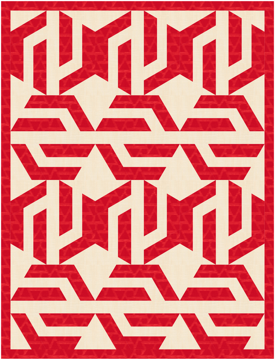 Hex Maze, Hexagon, Foundation Paper Piecing Pattern (FPP Pattern), 3 ...