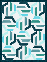 Load image into Gallery viewer, Hex Maze, Hexagon, Foundation Paper Piecing Pattern (FPP Pattern), 3 sizes FPP Patterns- Full Bobbin Designs foundation paper piecing patterns quilt block patterns sewing patterns
