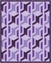 Load image into Gallery viewer, Hex Maze, Hexagon, Foundation Paper Piecing Pattern (FPP Pattern), 3 sizes FPP Patterns- Full Bobbin Designs foundation paper piecing patterns quilt block patterns sewing patterns
