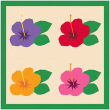 Load image into Gallery viewer, Hibiscus, Tropical Flower, Foundation Paper Piecing Pattern (FPP Pattern), Quilt Block, 4 sizes FPP Patterns- Full Bobbin Designs foundation paper piecing patterns quilt block patterns sewing patterns
