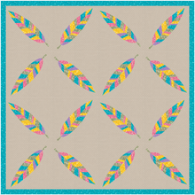 Load image into Gallery viewer, Light as a Feather, Foundation Paper Piecing Pattern (FPP Pattern), 3 sizes FPP Patterns- Full Bobbin Designs foundation paper piecing patterns quilt block patterns sewing patterns
