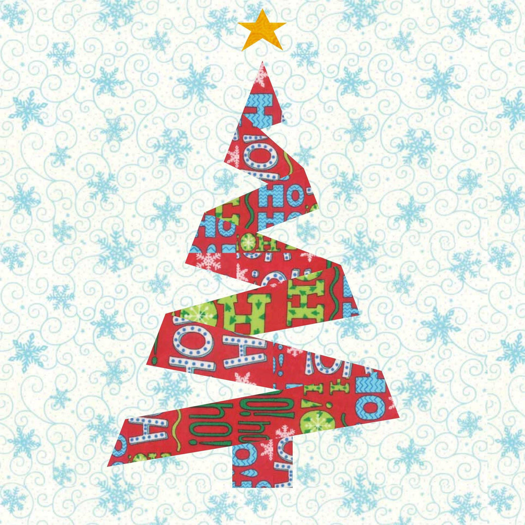 Oh Christmas Tree, Foundation Paper Piecing Pattern (FPP Pattern), Quilt Block, 3 Patterns in 4 Sizes each FPP Patterns- Full Bobbin Designs foundation paper piecing patterns quilt block patterns sewing patterns