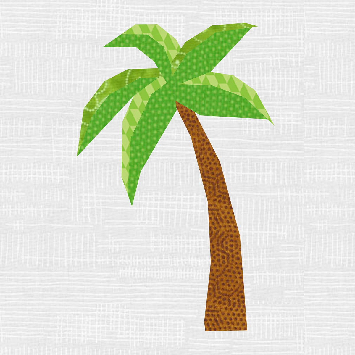 Palm Tree, Foundation Paper Piecing Pattern (FPP Pattern), Quilt Block ...