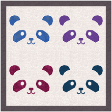 Load image into Gallery viewer, Panda Bear, Foundation Paper Piecing Pattern (FPP Pattern), Quilt Block, 3 sizes FPP Patterns- Full Bobbin Designs foundation paper piecing patterns quilt block patterns sewing patterns
