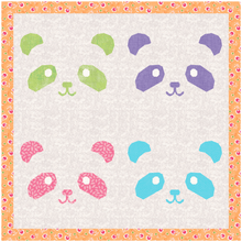 Load image into Gallery viewer, Panda Bear, Foundation Paper Piecing Pattern (FPP Pattern), Quilt Block, 3 sizes FPP Patterns- Full Bobbin Designs foundation paper piecing patterns quilt block patterns sewing patterns
