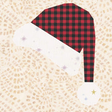 Load image into Gallery viewer, Santa&#39;s Hat, Foundation Paper Piecing Pattern (FPP Pattern), Quilt Block, 3 sizes FPP Patterns- Full Bobbin Designs foundation paper piecing patterns quilt block patterns sewing patterns
