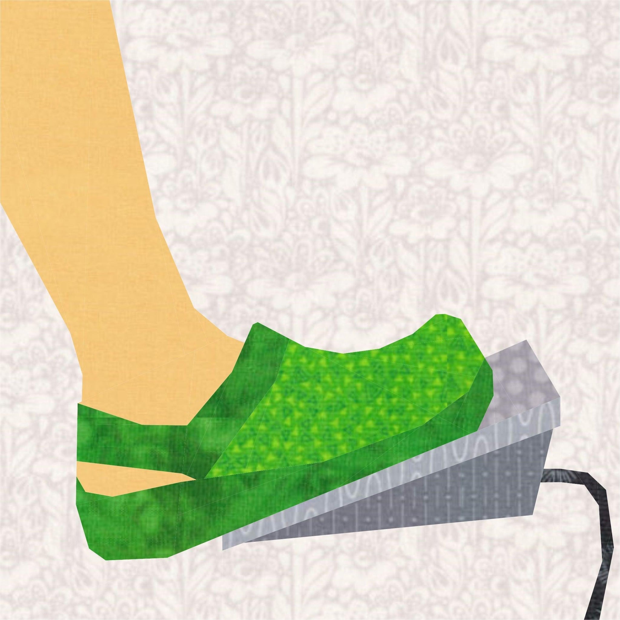 Paper Clogs Sewing in Clogs, Sewing Machine Foot Pedal, Foundation Paper Piecing P ...