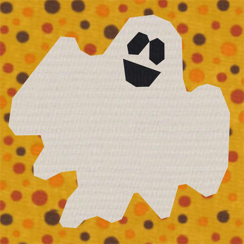 Spooky Ghost, Halloween, Foundation Paper Piecing Pattern (FPP Pattern), Quilt Block, 3 sizes FPP Patterns- Full Bobbin Designs foundation paper piecing patterns quilt block patterns sewing patterns