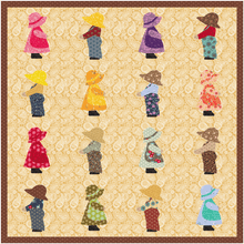 Load image into Gallery viewer, Sue Bonnet Sam, Foundation Paper Piecing, FPP Pattern, 3 sizes FPP Patterns- Full Bobbin Designs foundation paper piecing patterns quilt block patterns sewing patterns
