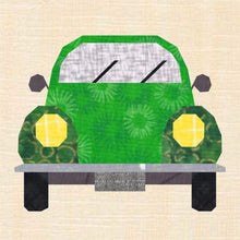 Load image into Gallery viewer, VW Love Bug Foundation Paper Piecing Pattern (FPP Pattern), Quilt Block, 3 sizes FPP Patterns- Full Bobbin Designs foundation paper piecing patterns quilt block patterns sewing patterns
